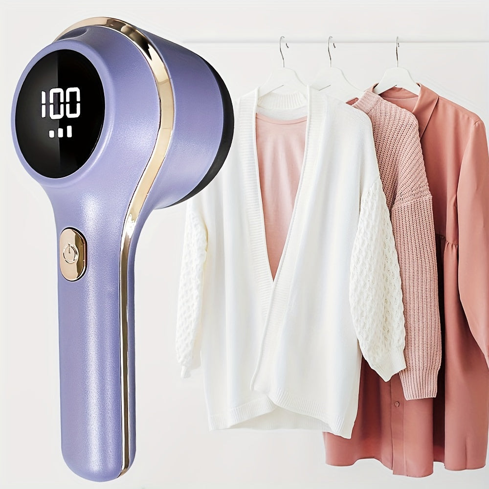 Kiyim va mebel uchun elektr soch to'plarini olib tashlovchi, USB orqali zaryadlanadigan va portativ