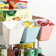 Pink Hanging Storage Basket for Household Organization in Various Rooms