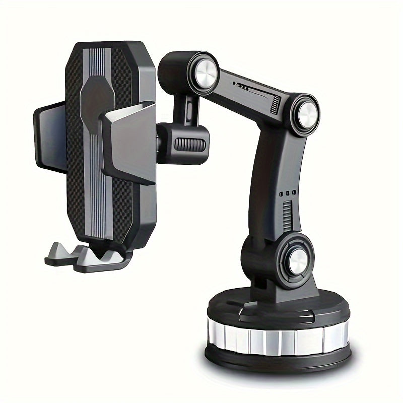 Universal Mechanical Truck Phone Holder With Suction Cup 360° Rotation