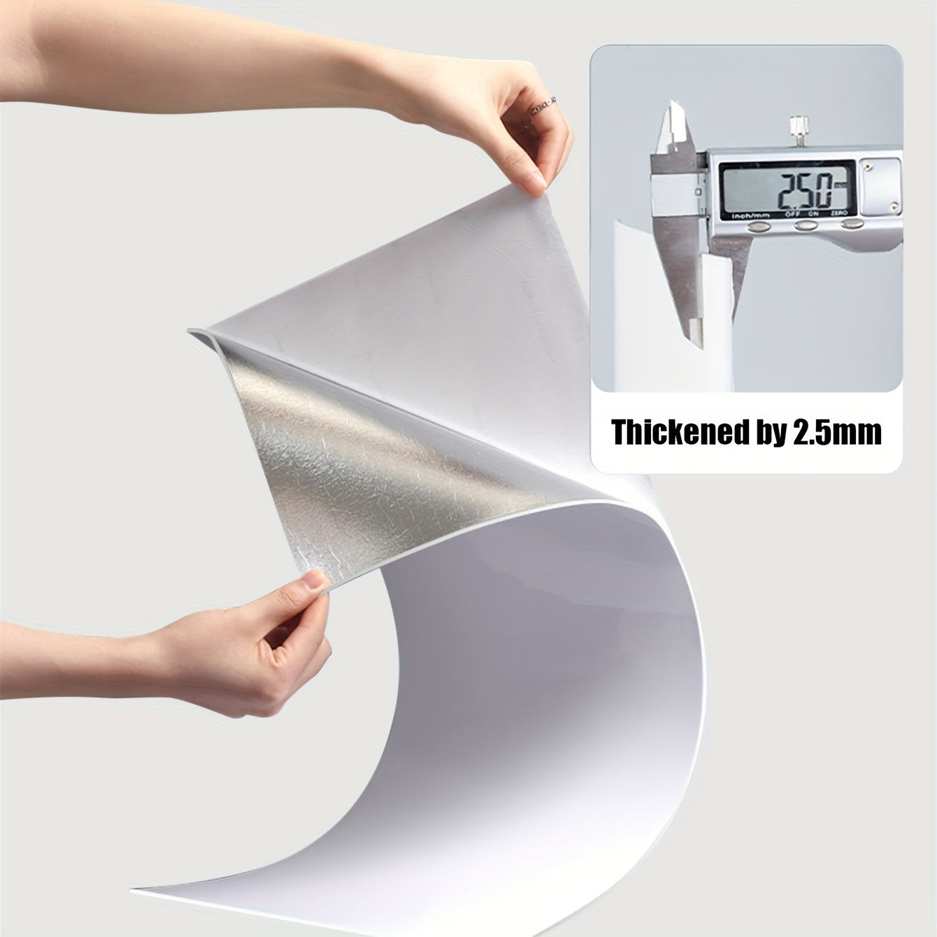 10PCS Papel tapiz autoadhesivo de textura mármol, resistente al agua, de aluminio, para paredes, aislamiento