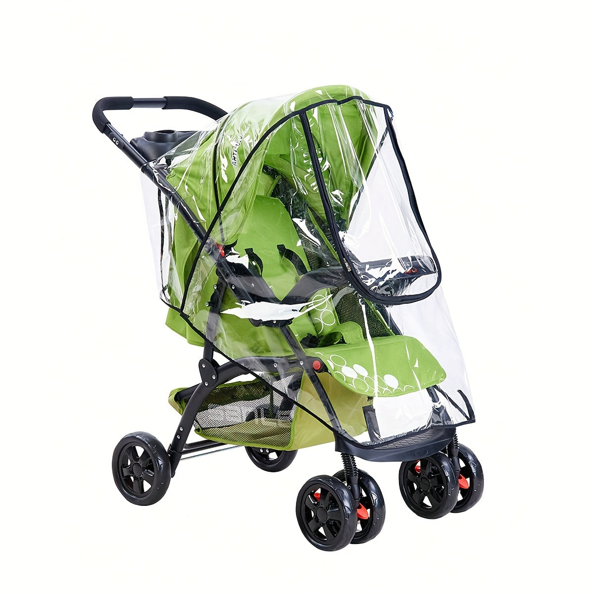 Waterproof Stroller Rain Cover with Zipper for Carriages Wind and Rain Protection