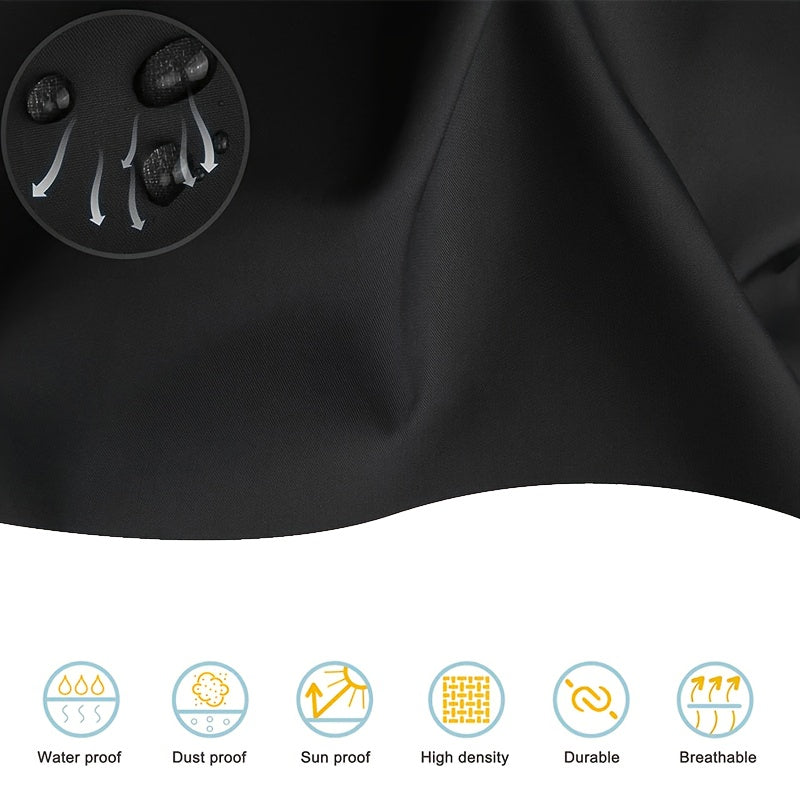 Чёрный складной чехол для кемпинговой тележки из прочного полиэстера, чехол для пикниковой тележки