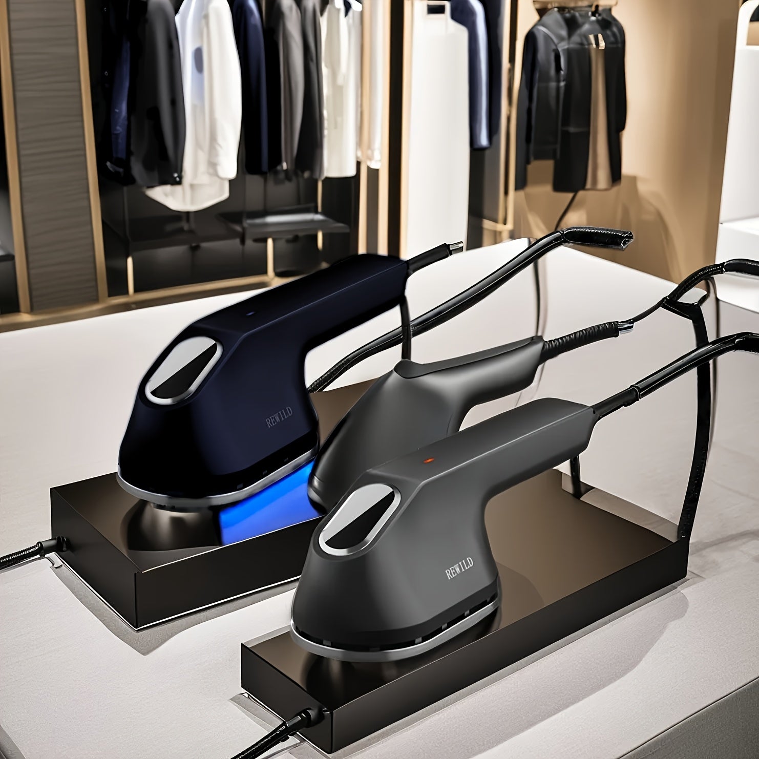 Mini Electric Dry Iron Black Compact Travel Handheld Dryer