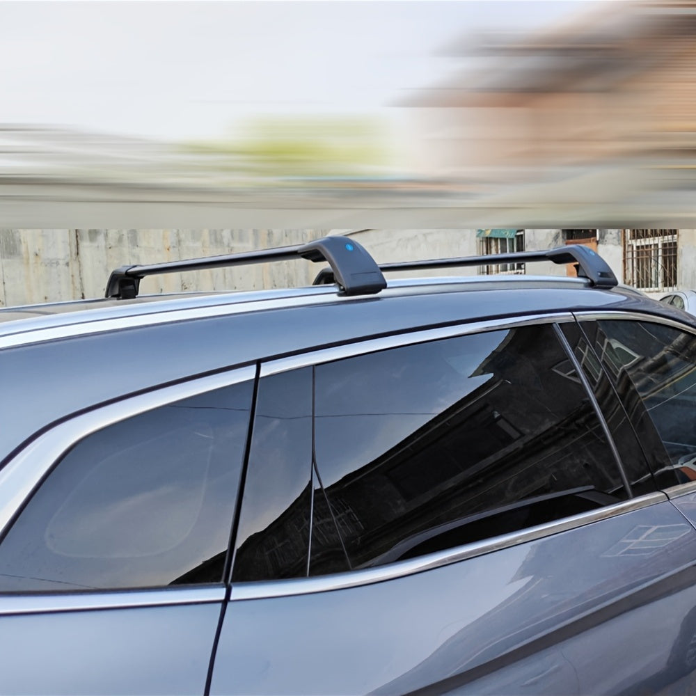 2-Pc Aluminum Alloy Car Roof Luggage Rack Suitable for Sedan SUV Crossbar