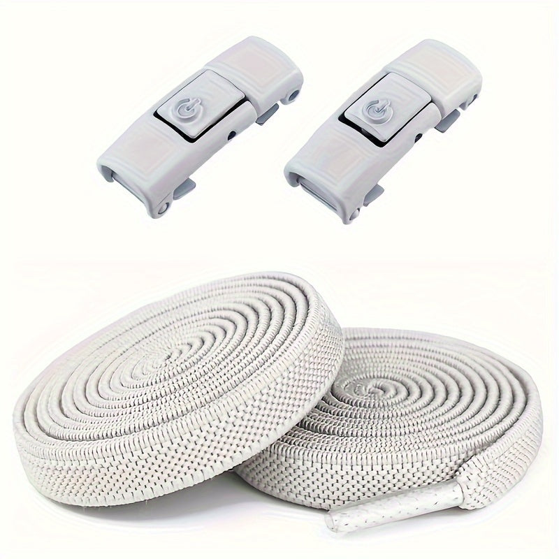 Unisex Elastic Shoe Laces Polyester No-Tie Quick Lock Sports Adjustable