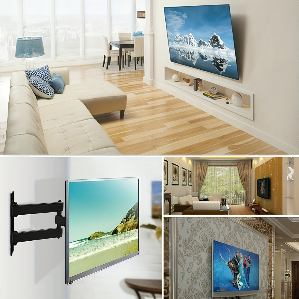 Black Full Motion TV Wall Mount for 14-55 Inch LED LCD Screens
