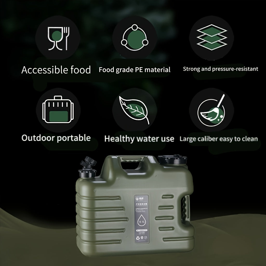 Portable Water Container with Faucet 11L 12L 18L Leak-Proof for Outdoor Activities