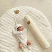 Breathable Cotton Playmat with Embroidery Removable Washable Soft and Plush for Babies