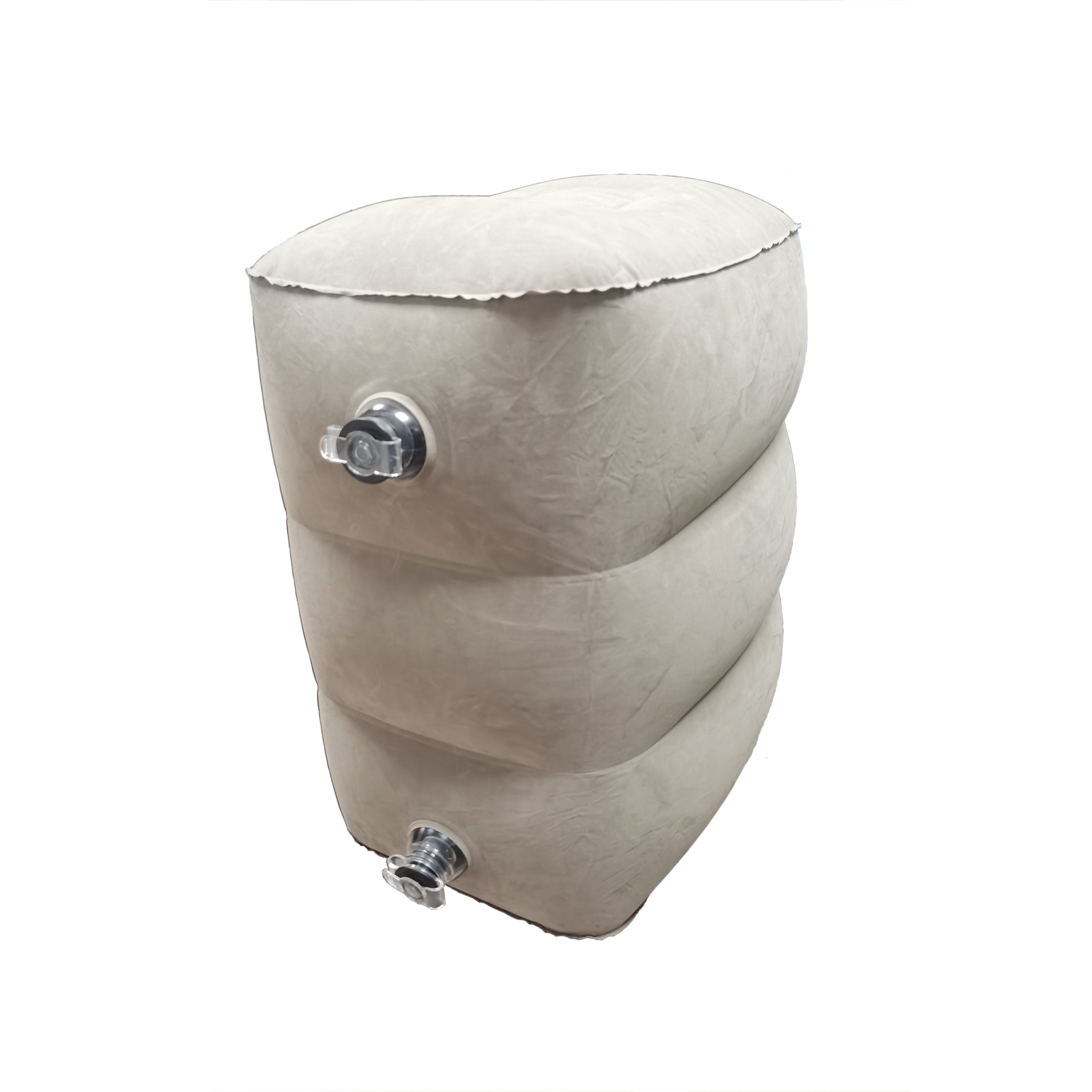 Inflatable Airplane Foot Rest Pillow Travel Support Adjustable Height Portable Comfort