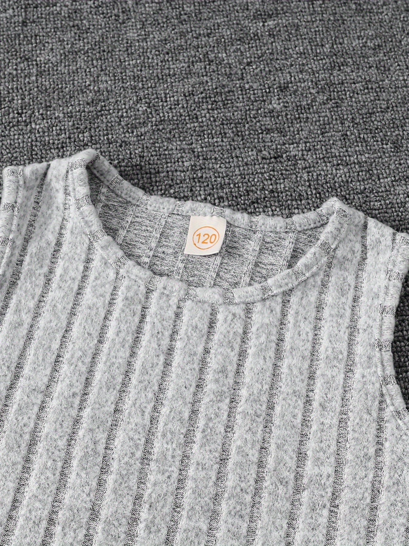 Girls' 3-Piece Outfit Set Long Sleeve Zip Hoodie Tank Top Pants Solid Rib Knit Fall Spring