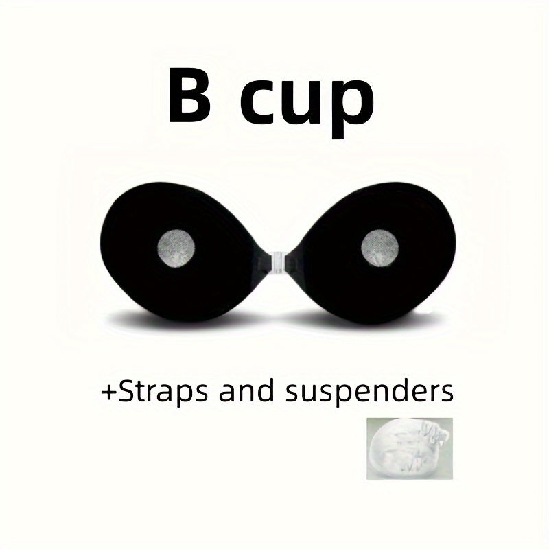 Waterproof Reusable Strapless Lift Bra Pasties for Wedding Photos and Casual Wear