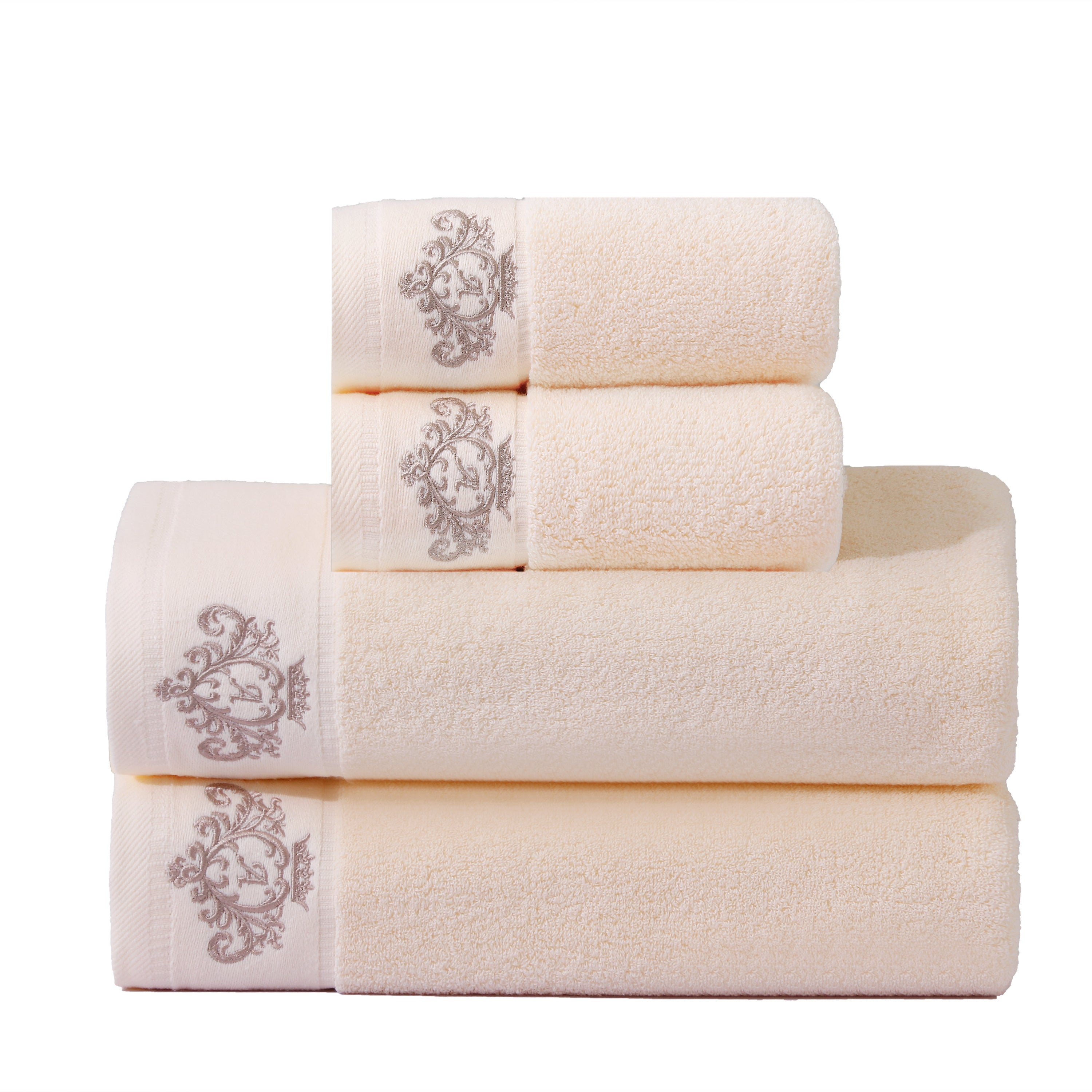 Cotton Towel Set Bath Hand and Bath Towels Soft Absorbent Durable 34.8x74.9cm 70.1x139.7cm