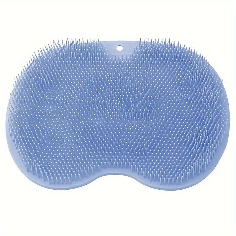 Silicone Shower Mat Bathtub Foot Back Scrubber Wall-Mounted Exfoliating Tool