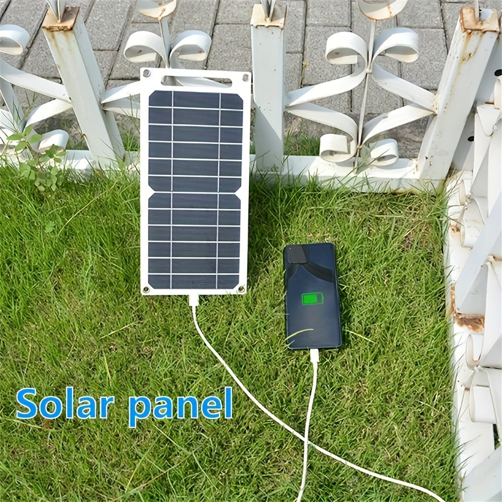Dual USB Solar Charger for Camping and Home Use