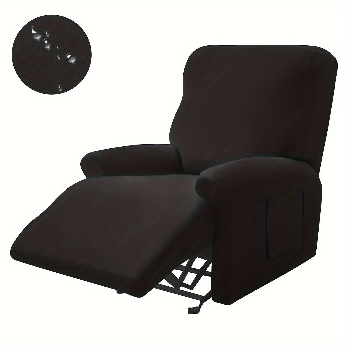 Waterproof Stretchable Recliner Chair Cover Set of 4 All Seasons Skin-Friendly Machine Washable
