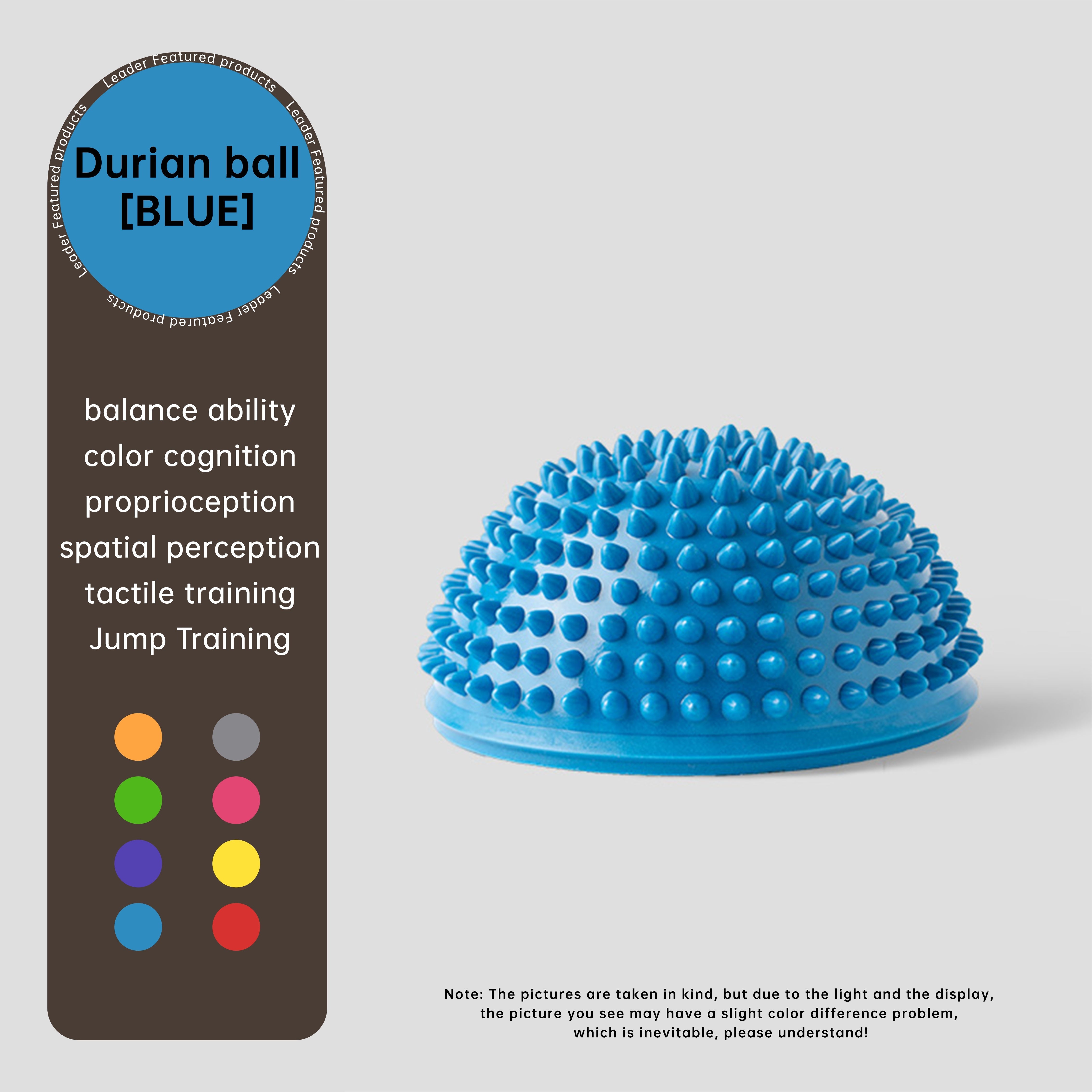 1 шт. ПВХ йога-мяч для балансировки, массажа ног и снятия стресса - подходит для йоги, пилатеса, гимнастики - взрослый, 1 упаковка