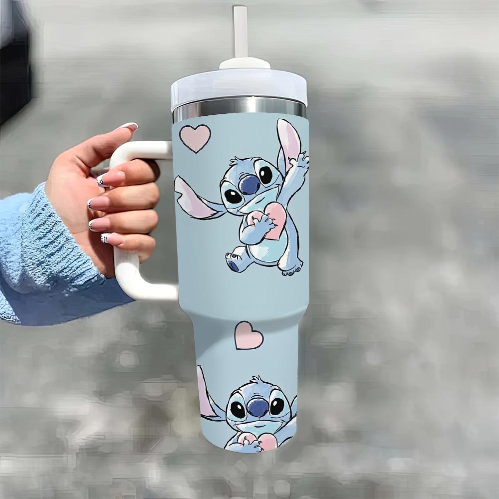 Vaso aislado de 40 oz con tapa a prueba de fugas y pajilla para bebidas calientes y frías