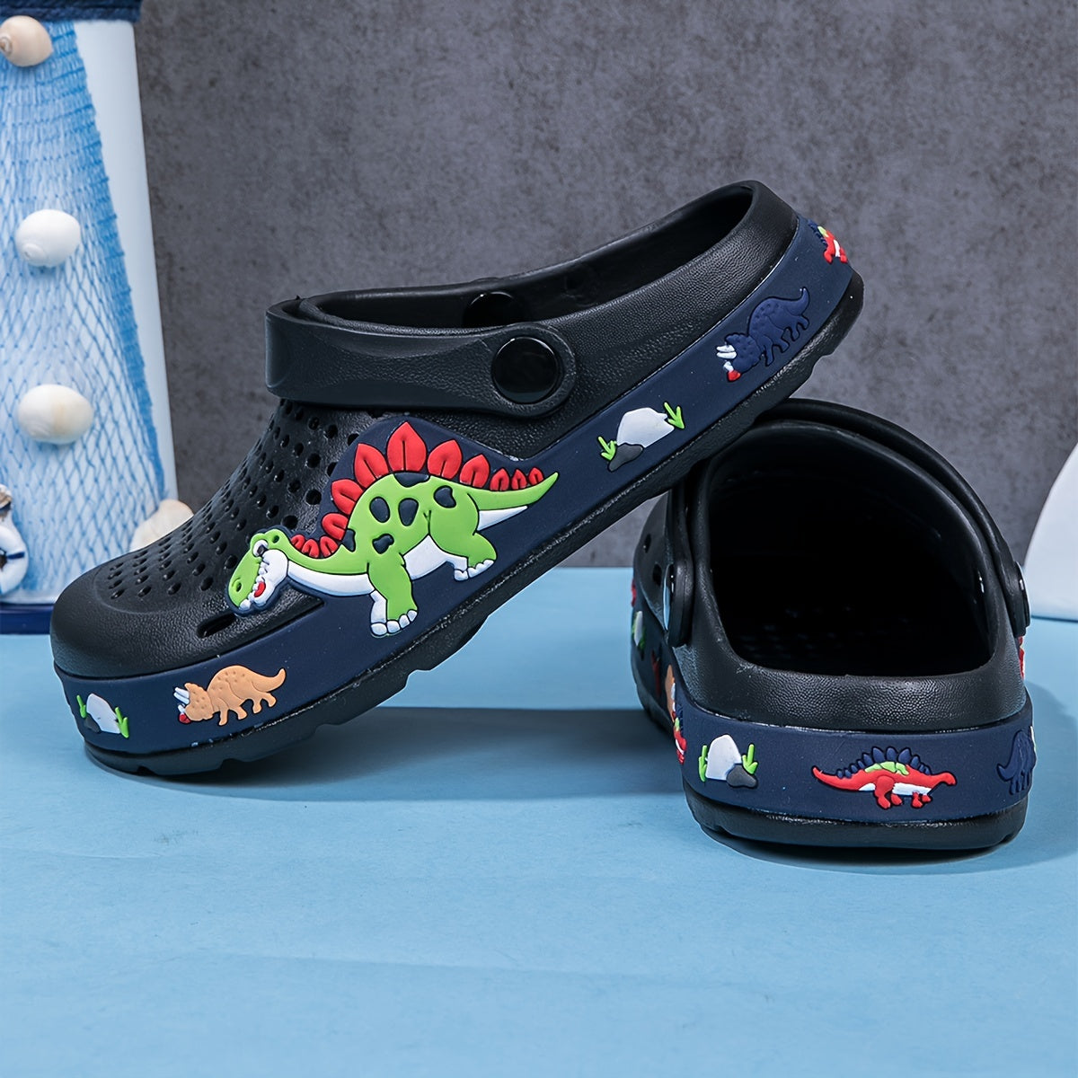 Детские мультяшные тапочки на мягкой подошве для мальчиков и девочек, дышащие, легкие, для использования внутри и снаружи, на пляже