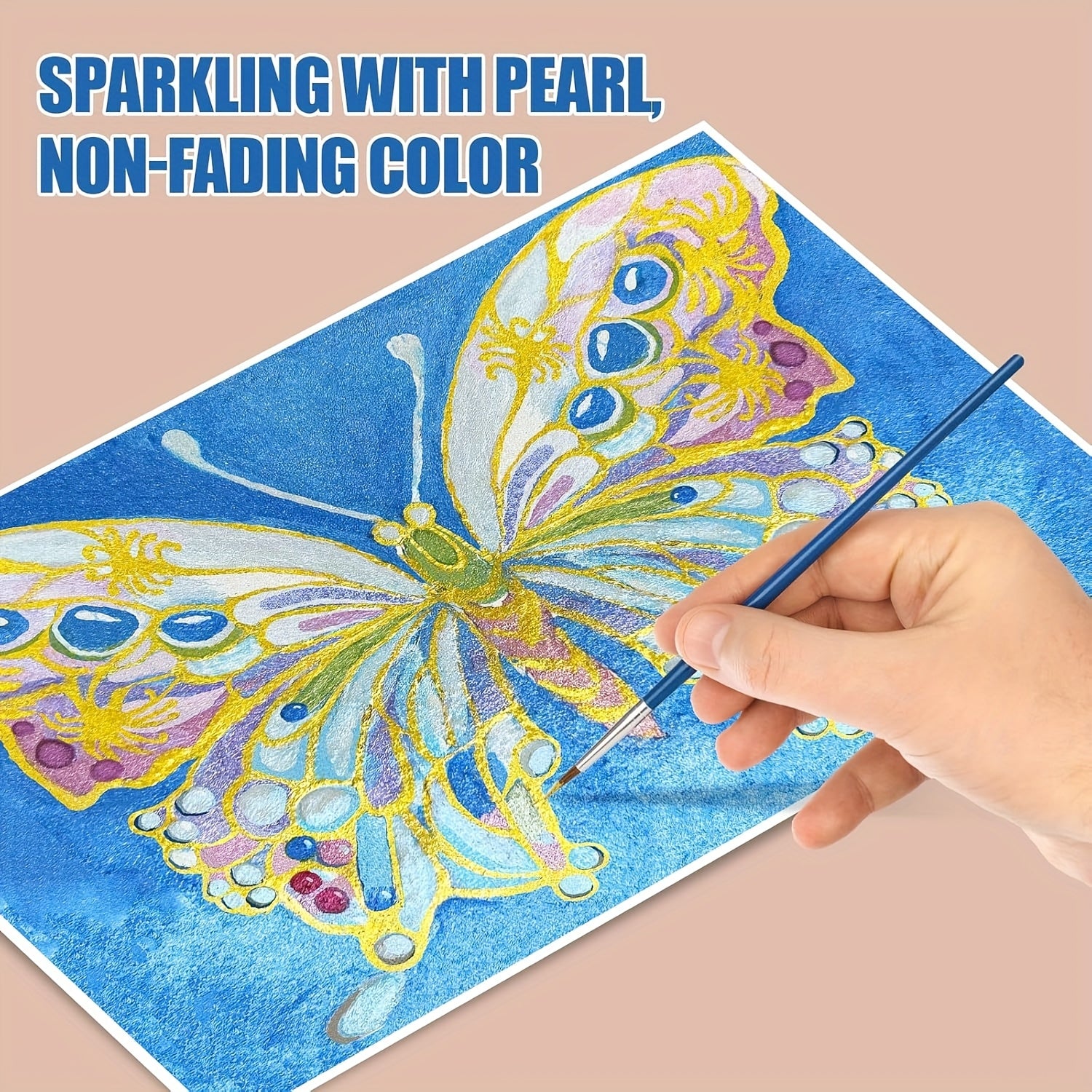 Mini O'rmon Suv Ranglari Rassomlik To'plami O'zgaruvchan Ranglar, Porloq Metallik, Qirra va Fantaziya O'rmon Uslubida.