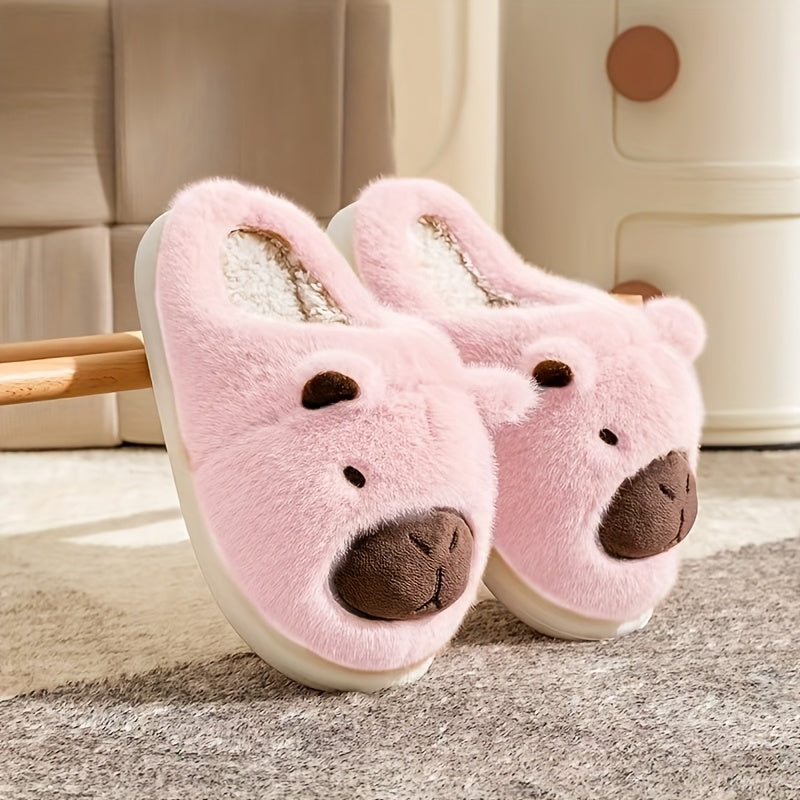 Unisex Plush Cartoon Kabbalah Character Indoor Outdoor Slippers with EVA Sole