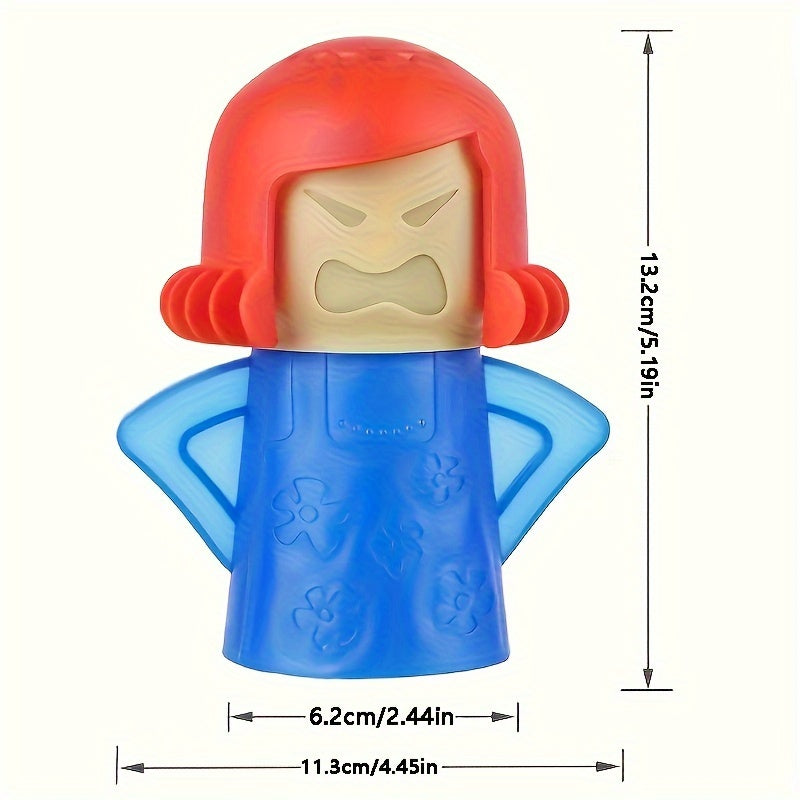 1 dona "Angry Mama" mikroto'lqinli pech va pech uchun bug' tozalagich - oddiy oshxona jihozlarini tozalash vositasi, shuningdek, muzlatgichlarni xavfsiz tozalash uchun ham ishlatilishi mumkin - yorqin ranglarda mavjud (ko'k, yashil, binafsha, sariq)