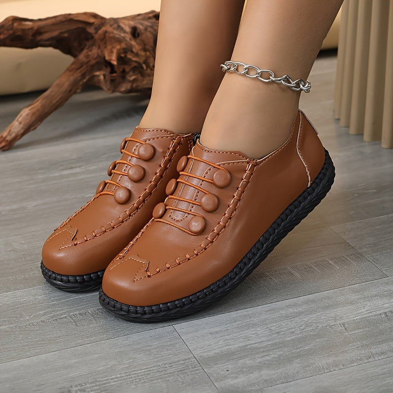 Women's Soft-Soled Flat Shoes for Middle-Aged Mothers Non-Slip Comfortable