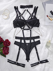 Seductive Women's Lace Lingerie Set for Romantic Occasions