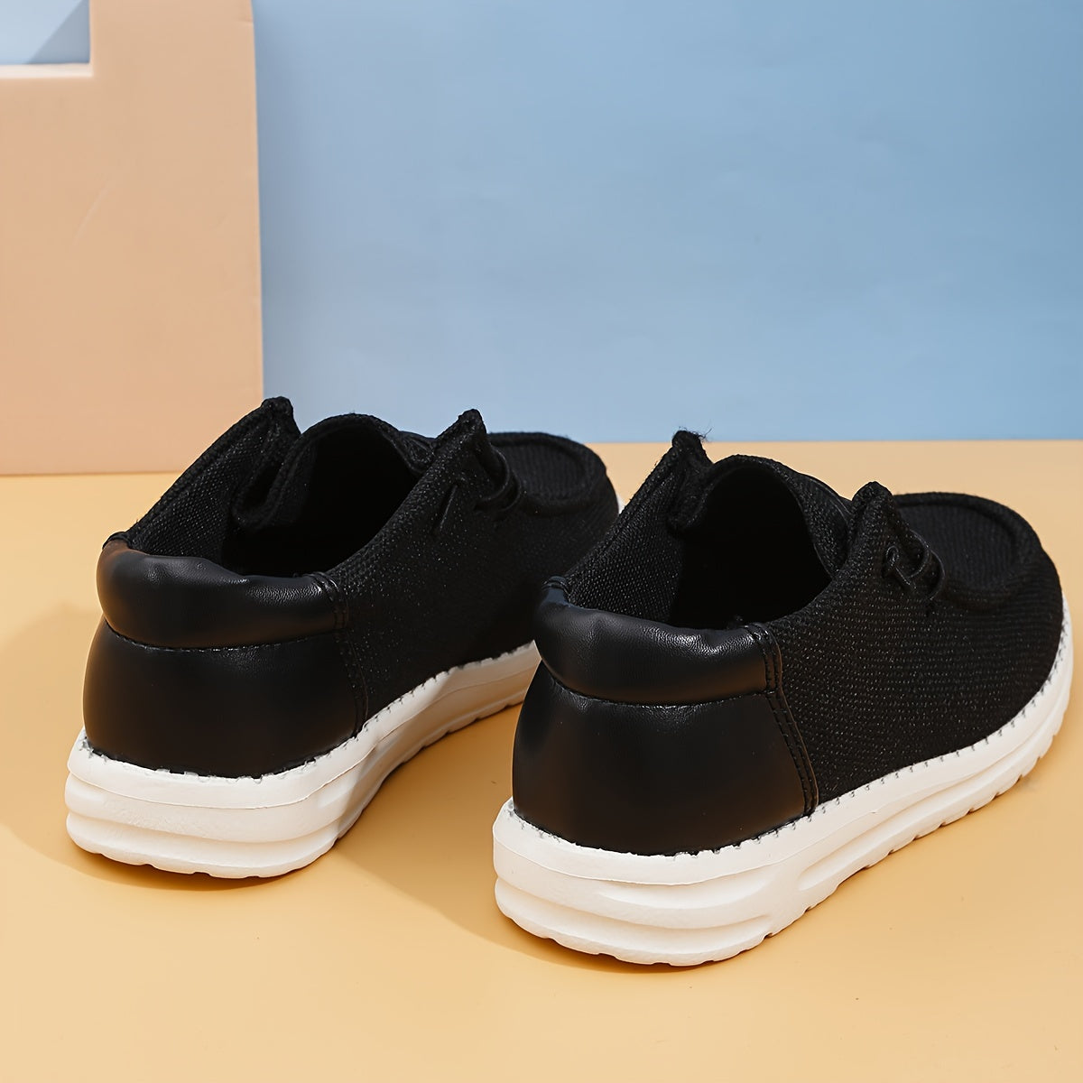 Boys Canvas Sneakers All-Season Casual Sports Shoes Low Top Round Toe