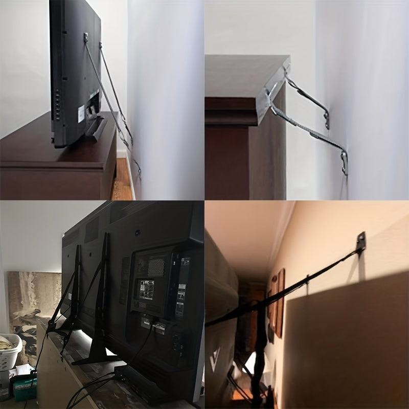 Heavy Duty Baby Safety Furniture Restraint with Anti-Tilt Feature for TVs and Furniture