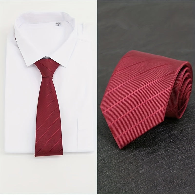 Men's Wedding Tie Striped Design Gift for Groom Business Professional
