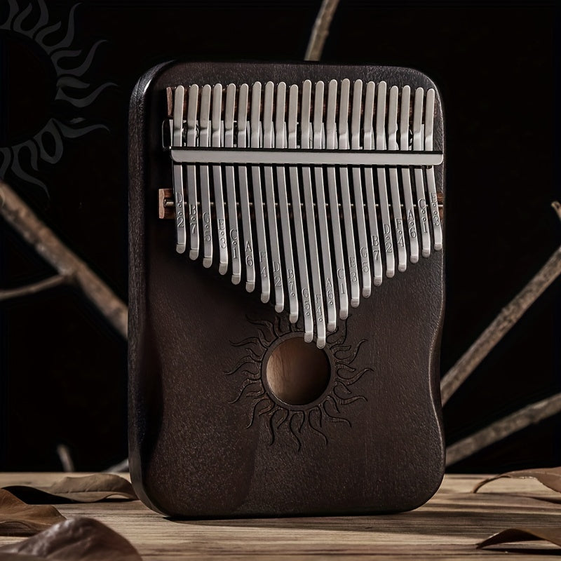 21-Key Maple Kalimba for Beginners with Sound Hole in Multiple Colors