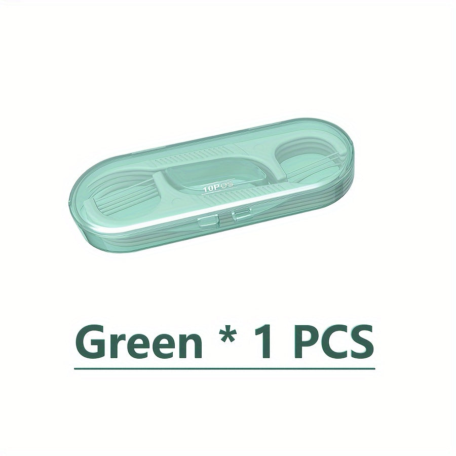 Double-Headed Dental Flosses with Toothpick Tips Pack of 10 Pink or White