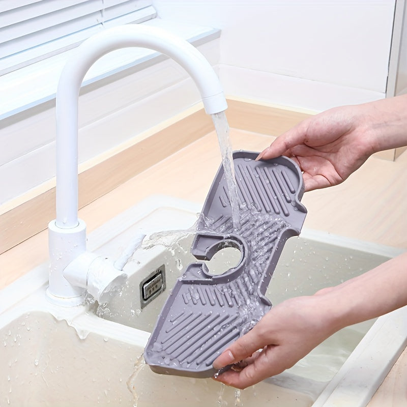 Kitchen Sink Drain Set with Faucet Drain Pad and Double Shelf for Organization