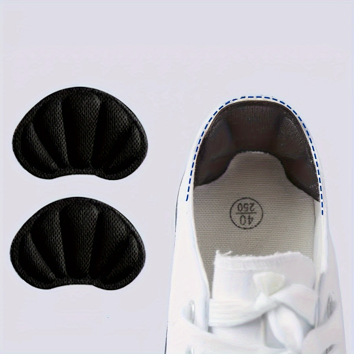 Unisex Gel Heel Protectors Cushion Pads Adhesive Heel Stickers 2PCS