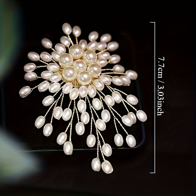 Floral Resin Brooch Pin for Women Elegant Jewelry Gift Box Included