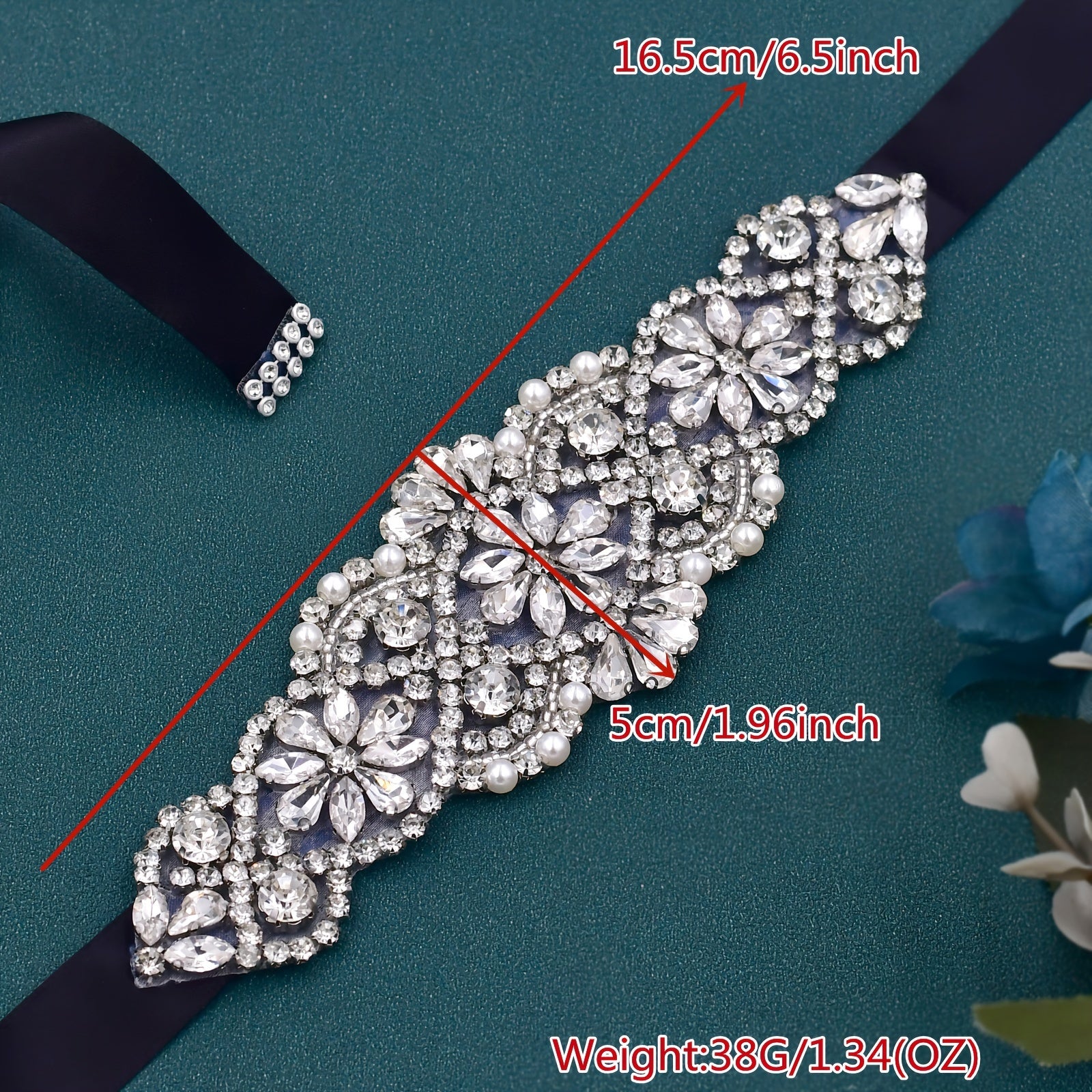 Cinturón de vestido negro con incrustaciones de rhinestones, banda delgada para la cintura, para fiestas y eventos nocturnos