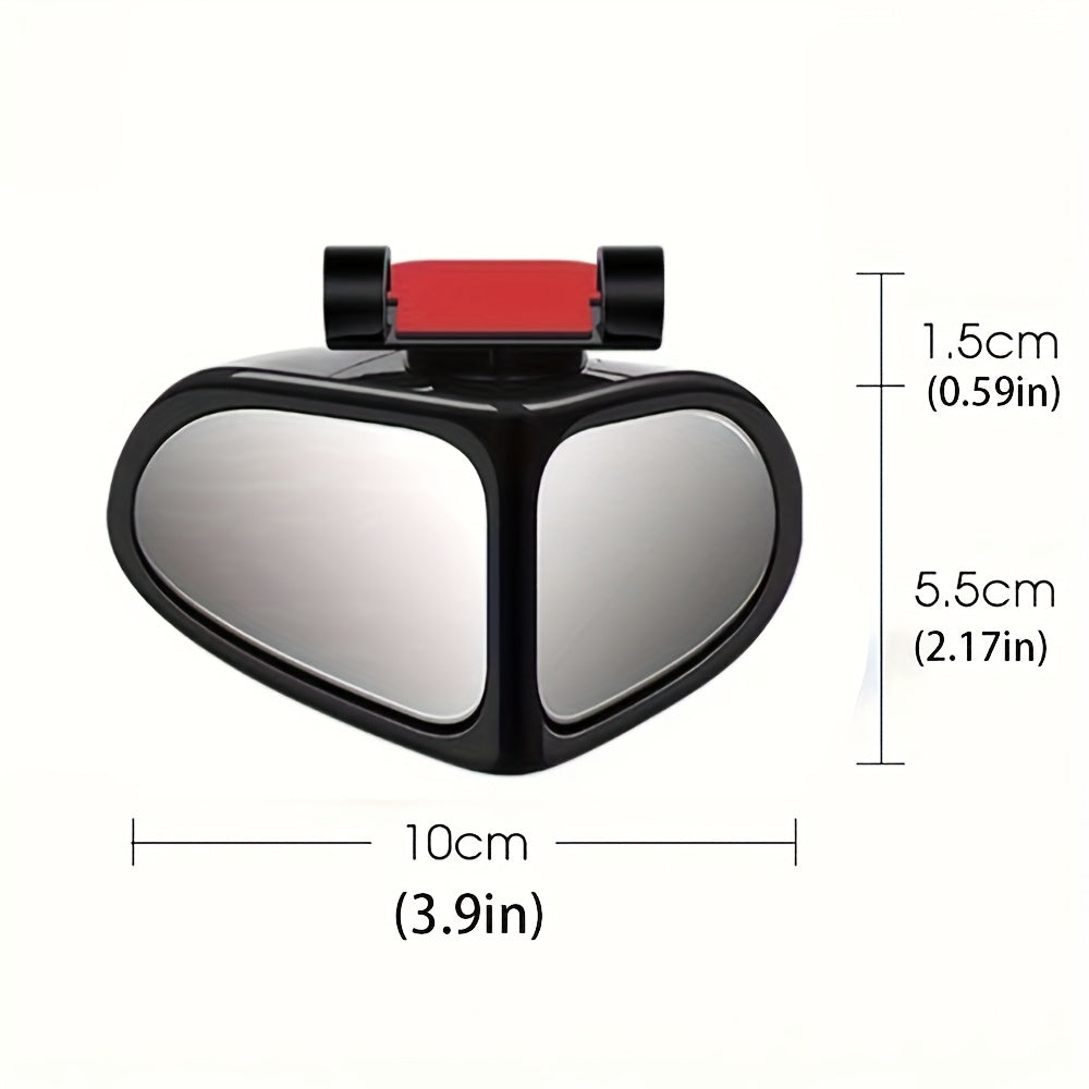 2-Pack Adjustable Blind Spot Mirrors for Cars SUVs Trucks Wide Angle HD Clear Glass