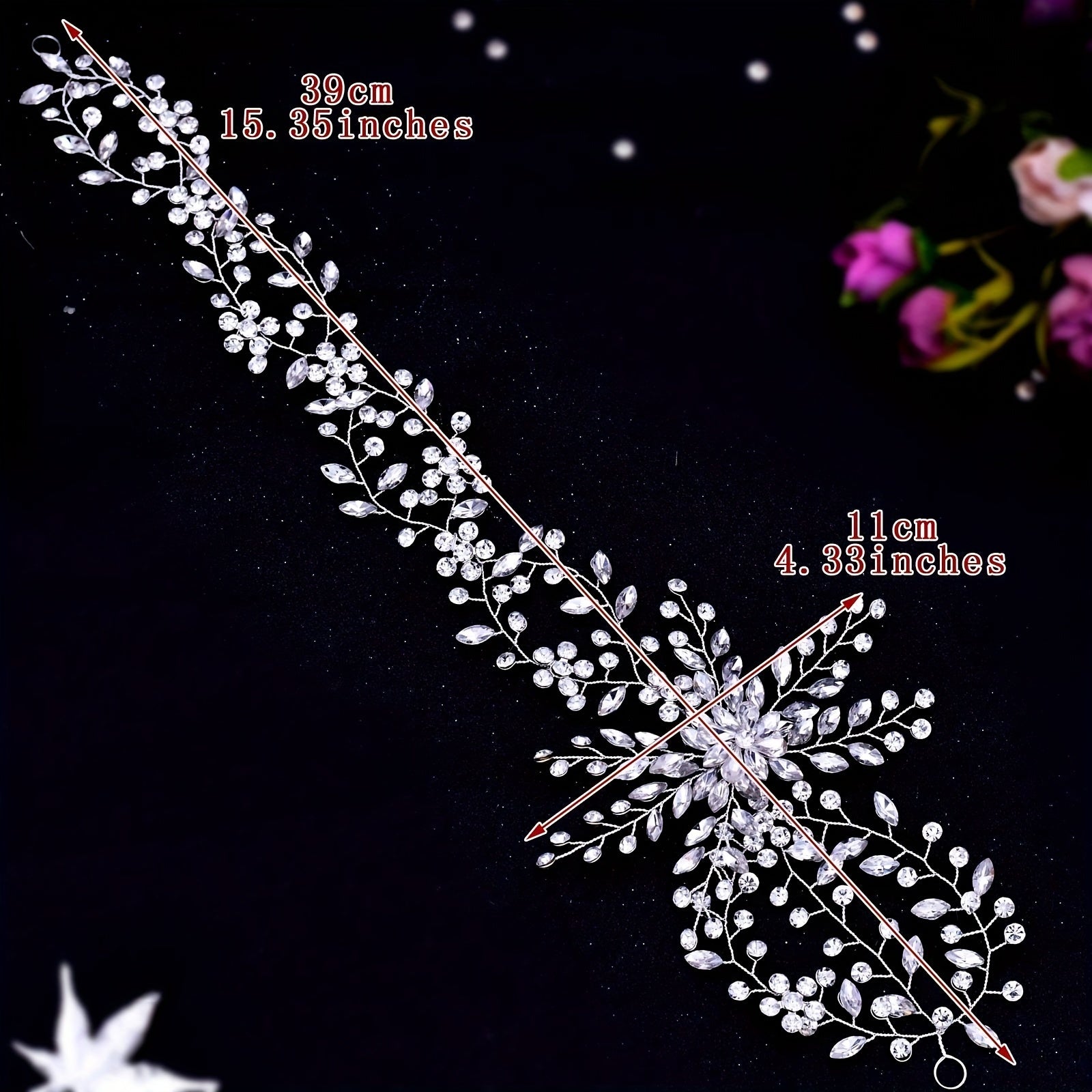 Women's Hair Band with Rhinestones for Bridal Wedding Dress Accessories