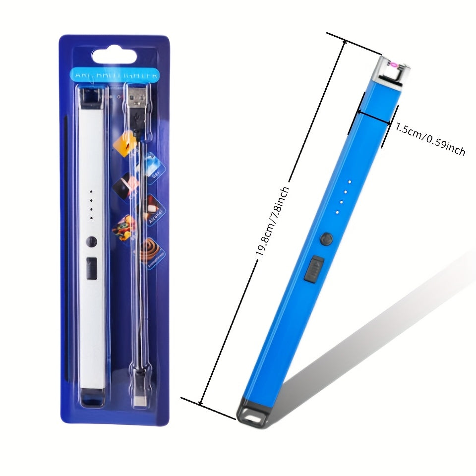 Rechargeable Windproof Electric Lighter for Candles and Gas Stoves