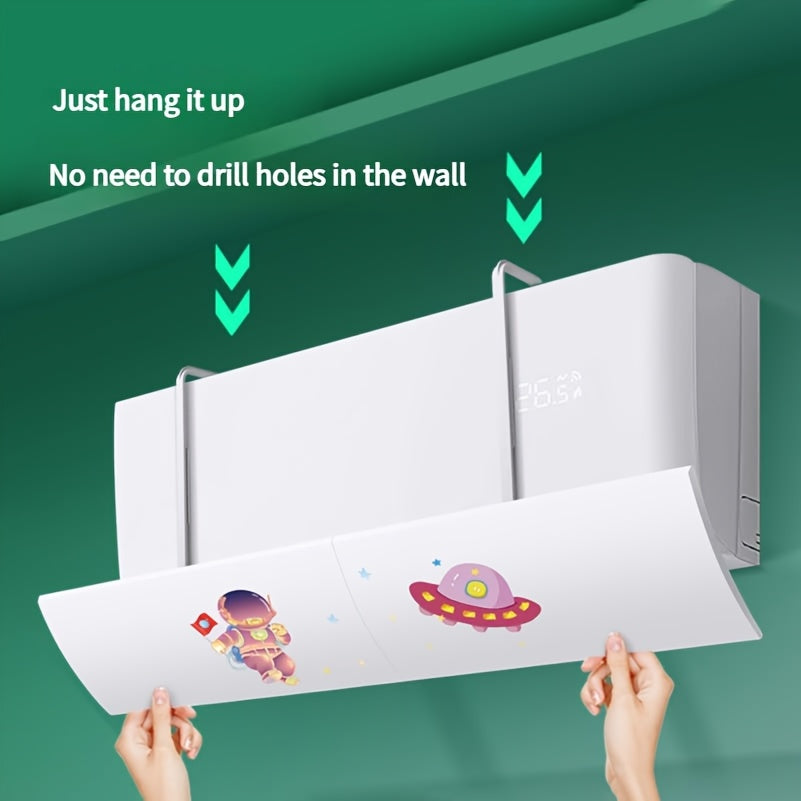 Drill-Free Air Conditioner Window Kit, Sleek Plastic Design, Easy Installation