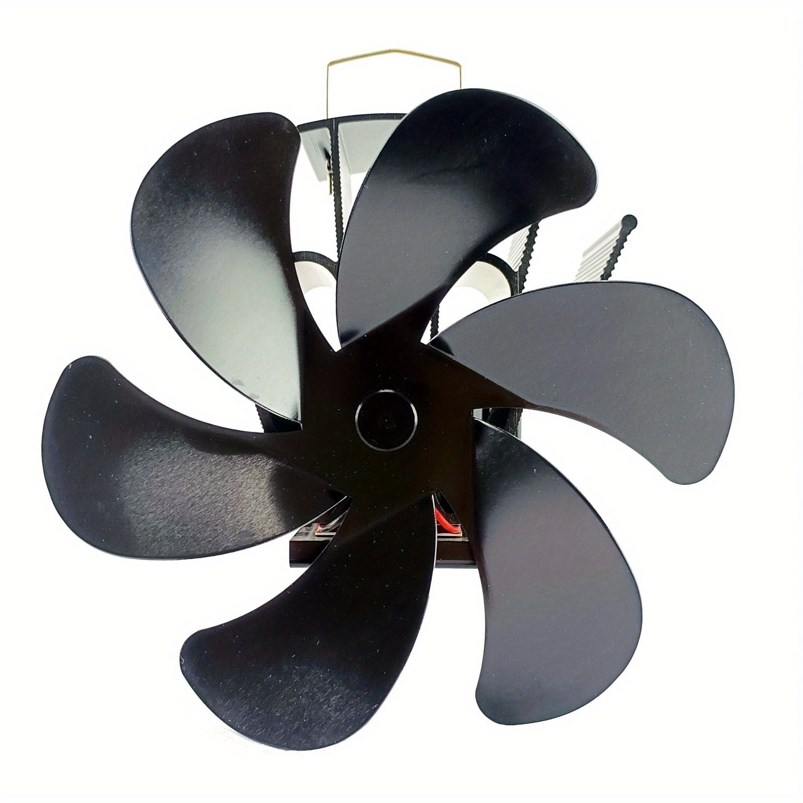 6-Blade Wall Mounted Fan Portable Indoor Outdoor Fireplace Chimney Use