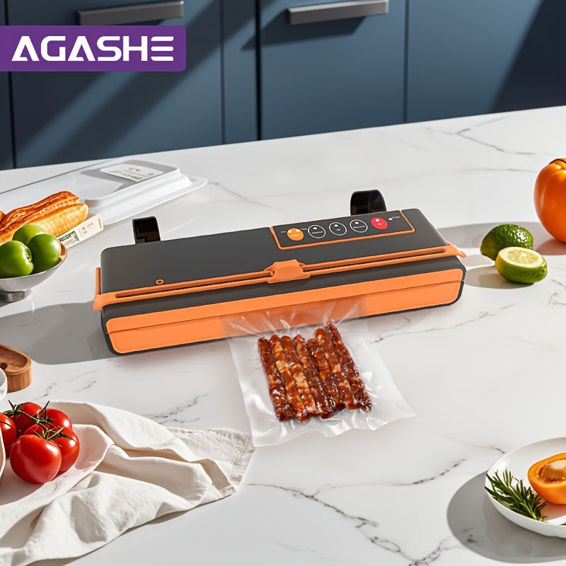 -70Kpa choʻzilish kuchi va 32cm sumka sigʻimi bilan yuqori tezlikda avtomatik vakuum yopishtiruvchi, kesish asbobi bilan. Uy/oshxona uchun oziq-ovqatning yangi holatini saqlash uchun bitta bosish bilan ishlash. Muhim oziq-ovqat