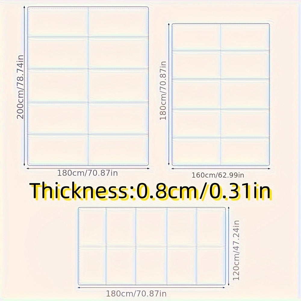 Bolalar uchun katta suv o'tkazmaydigan o'yin matosi, ikki tomonlama, ko'pikli yurish maydoni, 180x200 sm