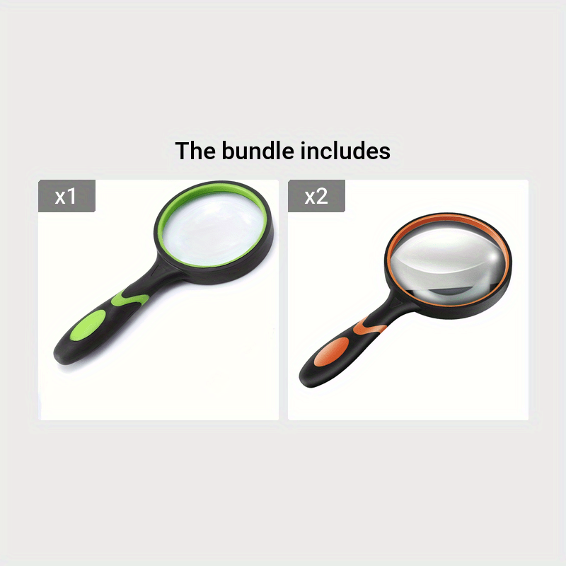 Elderly Handheld Magnifying Glass 10X Reading Lens Compact Clear