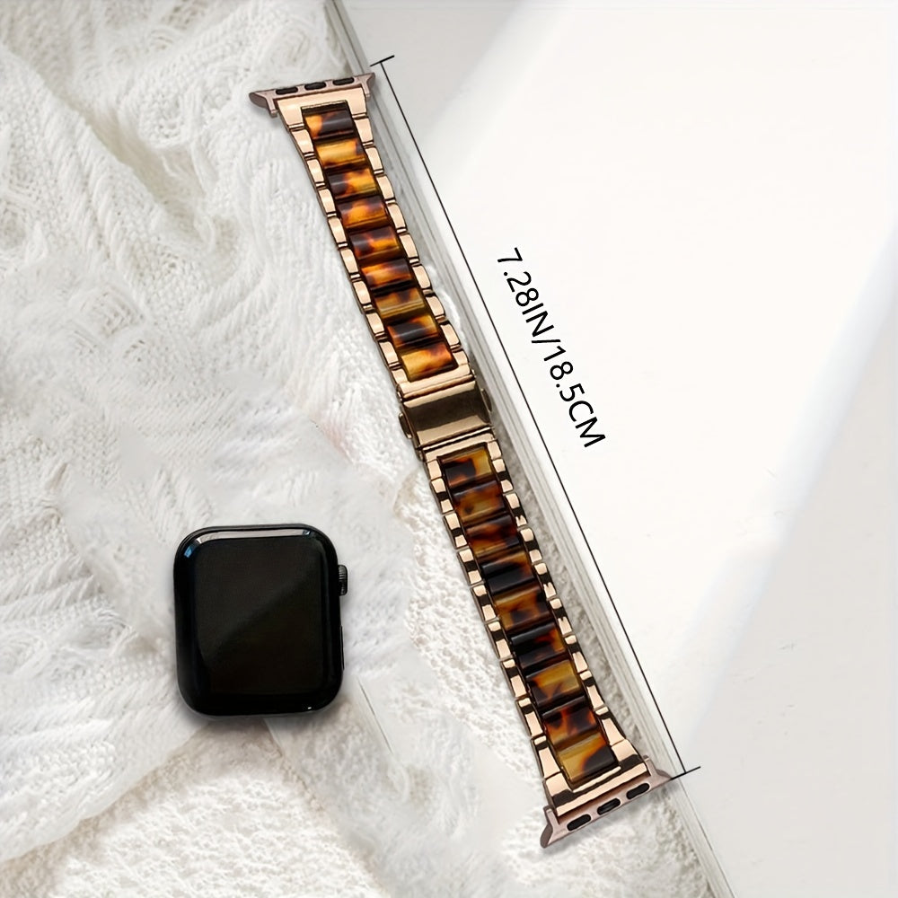 Stainless Steel and Resin Smartwatch Band for 38mm to 45mm Sizes