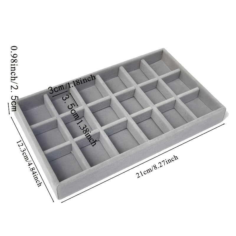 Стакан для украшений из бархата, многоразовая организация для колец, серег и ожерелий