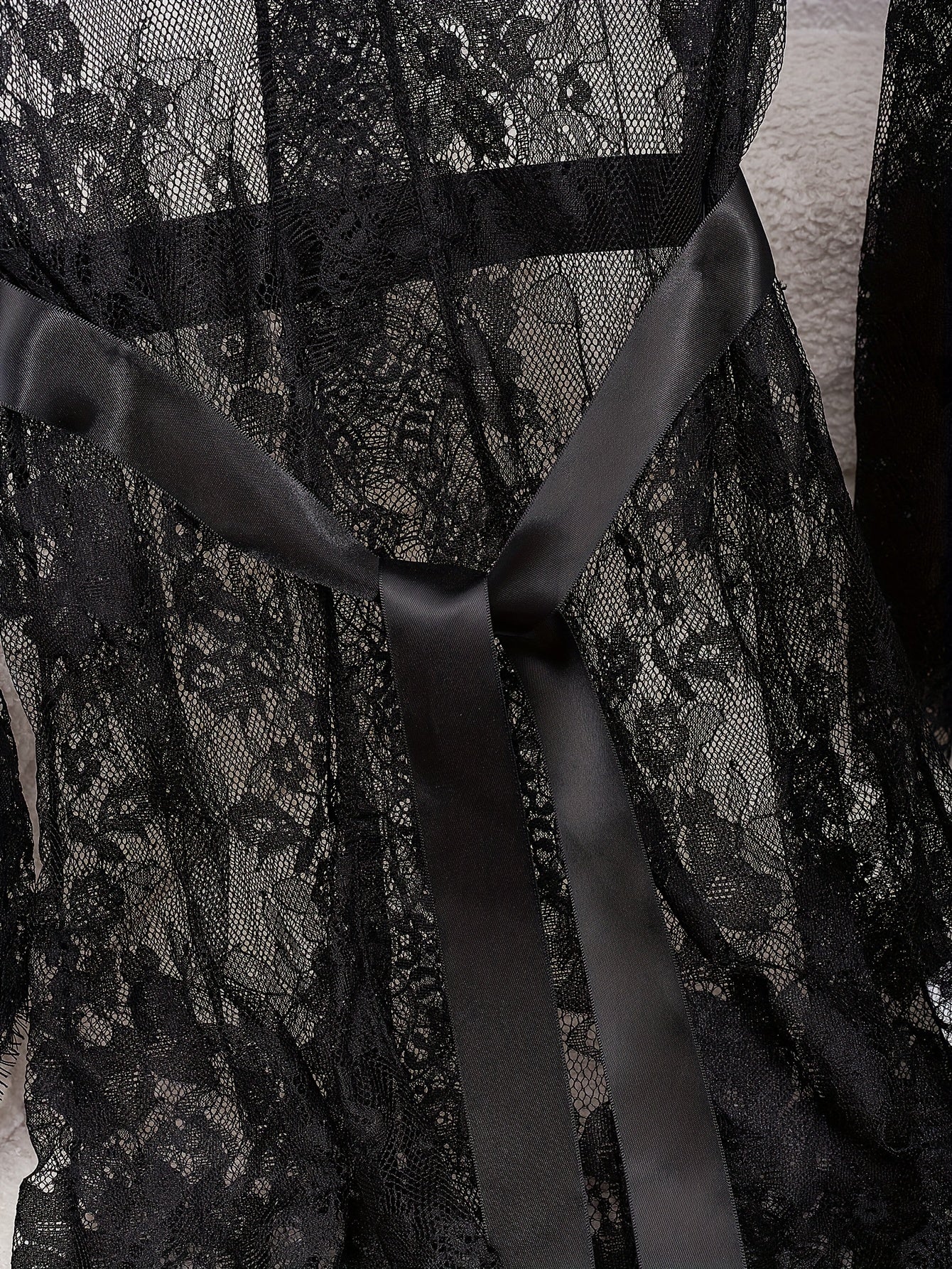 Women’s Mesh Lace Lingerie and Nightgown Set Soft Sleepwear 2024