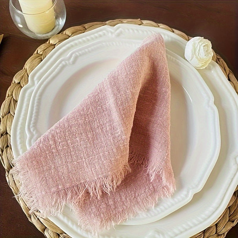 50-Pack Cotton Square Napkins for Weddings Dinners Cafes and Parties 32cm x 32cm