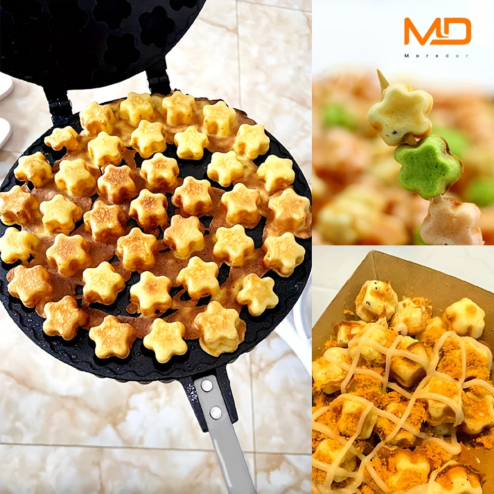 O'ziga xos o'rtacha o'lchamdagi o'rtacha ikki tomonlama qovurilgan panjara, o'rtacha o'lchamdagi qovurilgan panjara, sendvichlar, pirojnoe va DIY shirinliklar uchun ideal. Faqat qo'lda yuvish. Uyda pishirish uchun mukammal.