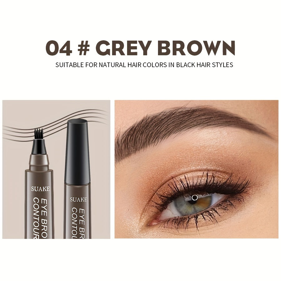 Waterproof Eyebrow Pen for Women Long-Lasting Non-Smudge Natural Look